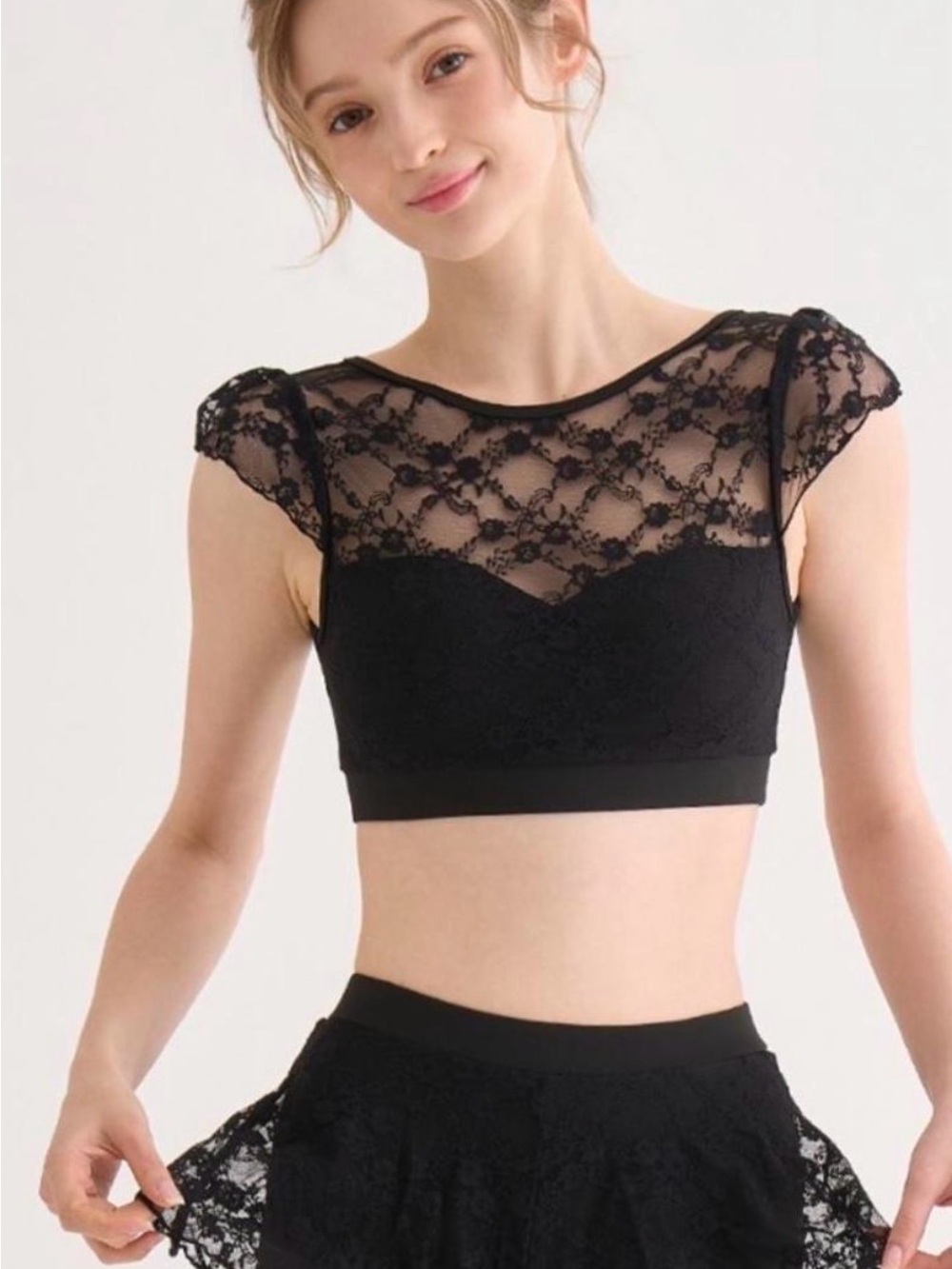 Black Lace Set for Pole Dancing